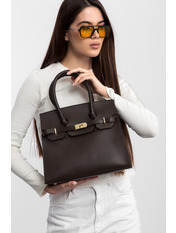 Сумка жіноча з еко-шкіри SYM-25-57 Шоколадний Коричневий