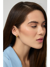 Сережки фігурні SER-13467 Золотистий