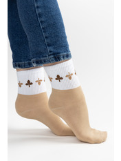 Шкарпетки SH-2889-48 Біло-бежевий 2 Білий