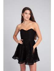 Сукня напівприталена PLA-850 S Чорний Чорний S