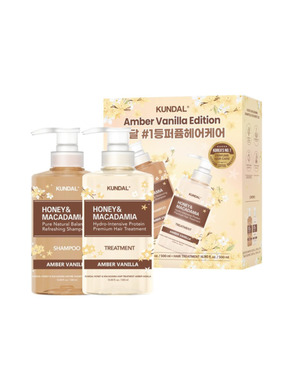 Набір для волосся KUNDAL Amber Vanilla Edition Honey & Macadamia