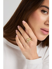 Каблучка KOL-3215 Золотистий Золотистий 1