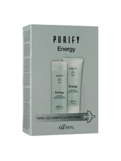 Дорожній набір для щоденного використання Kaaral Purify Energy Travel Kit 2 шт Шампунь 100мл; Кондиціонер 75 мл
