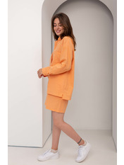 Лляний костюм KT-0413 Помаранчевий Жовтий S