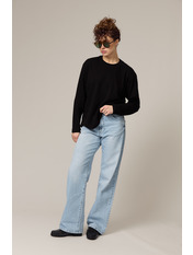 Лонгслів LNG-261012 Чорний one size Чорний one size