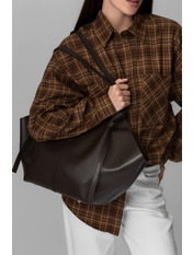 Сумка жіноча з еко-шкіри SYM-25-56 Коричневий Шоколадний