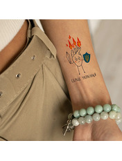 Тимчасові тату  LB-139 набір 9 тату "Серце Українця"