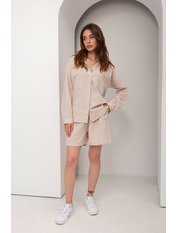 Лляний костюм KT-0413 Бежевий S