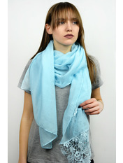Шарф SVC-1808 Світло-блакитний Блакитний яя_180*65
