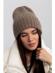 Шерстяна шапка SHP-25001 Бежевий Капучіновий