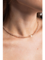 Чокер handmade HM-0011 Пудровий Рожевий