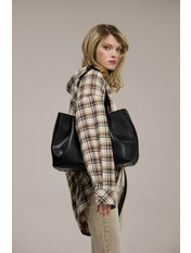 Сумка жіноча з еко-шкіри SYM-3-25-77 Чорний