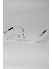 Іміджеві окуляри YK2660 Чорний Прозорі Чорний+золото