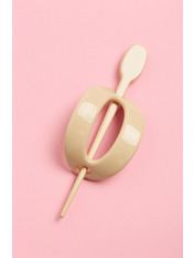 Заколка ZAK-0023 Молочний