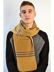 Чоловічий шарф 274 (32А) Капучиновий Коричневий