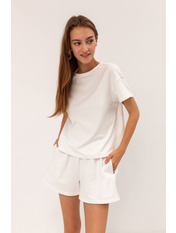 Бавовняний костюм KT-5887 Білий XS