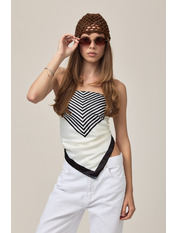 Хустка атласна APL-108 Молочний