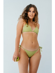 Роздільний купальник на зав'язках KU-5629 Оливковий Зелений L