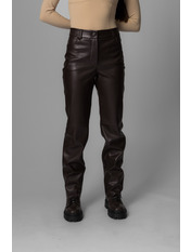 Штани з еко-шкіри BR-581 Коричневий XS Коричневий XS