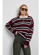 Светр поло KOF-241184 one size Бордовий Бордовий one size