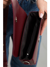 Сумка жіноча з еко-шкіри SYM-22-31-5 Бургунді Бордовий