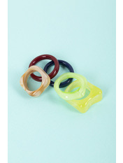 Набір каблучок KOL-UZG-15 Різнобарвний Різнобарвний 6