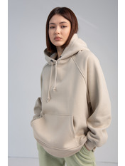 Худі вільне однотонне KOF-1120 Світло-сірий Сірий S