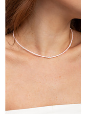 Чокер handmade HM-34 Білий Білий+пудровий