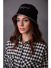 Панама PN-Resp_0200-11 Чорно-пудровий Чорний 56-57 Рожевий