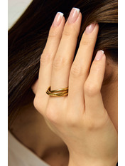 Каблучка KOL-3395 Золотистий Золотистий 7