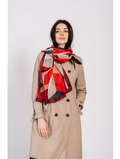 Шарф Скаут Бордовий яя_157*50