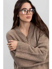 Светр вільний KOF-47681 one size Бежевий Бежевий one size