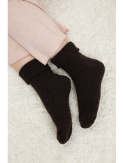 Шкарпетки вовняні KR-8011 Шоколадний 1 Коричневий