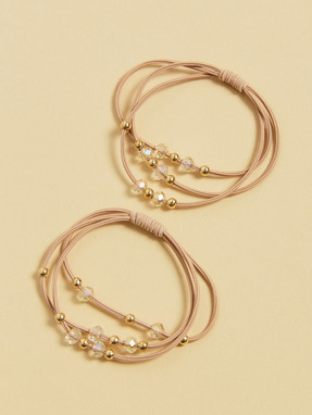 Набір резинок NREZ-0006 Бежевий