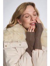 Мітенки M-4201 one size Сірий Тауп Тауп one size