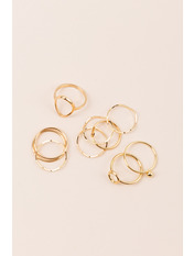 Набір каблучок KOL-CHN-1120-16 Золотистий