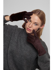 Рукавиці+мітенки 6/5x one size Коричневий Коричневий one size