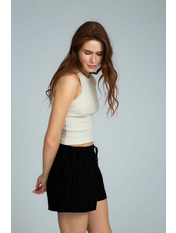 Топ з круглим вирізом трикотажний FUT-2102 Молочний S Молочний S