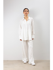 Лляний костюм KT-1522 M-L Білий