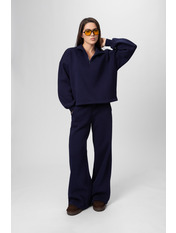 Трикотажний костюм на флісі KT-F-260 Темно-синій Синій XS/S Темно-синій XS/S