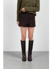 Шорти з костюмної тканини BR-1222 XS Темно-коричневий Коричневий Темно-коричневий XS