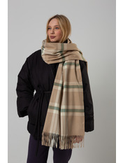 Шарф SH-150122 Бежевий Зелений Бежево-зелений