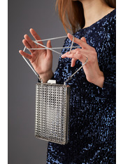 Клатч SYM-4020 Сріблястий яя_14*20*4