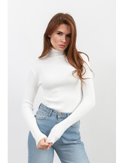 Водолазка з коміром  приталена GO-1302 one size Молочний Молочний one size
