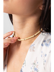 Чокер handmade HM-28 Бежевий