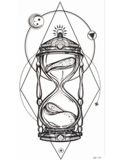 Боді-арт XQB-040 "Пісковий годинник"