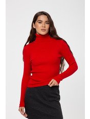 Водолазка з коміром  приталена GO-8253 Червоний S/M Червоний S/M