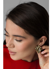 Сережки фігурні SER-13265 Золотистий 1 Золотистий