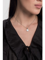 Ланцюжок CEP-14850 Сріблястий+білий Сріблястий