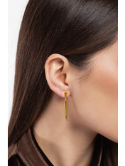 Сережки підвіски SER-12830 Золотистий Золотистий 1